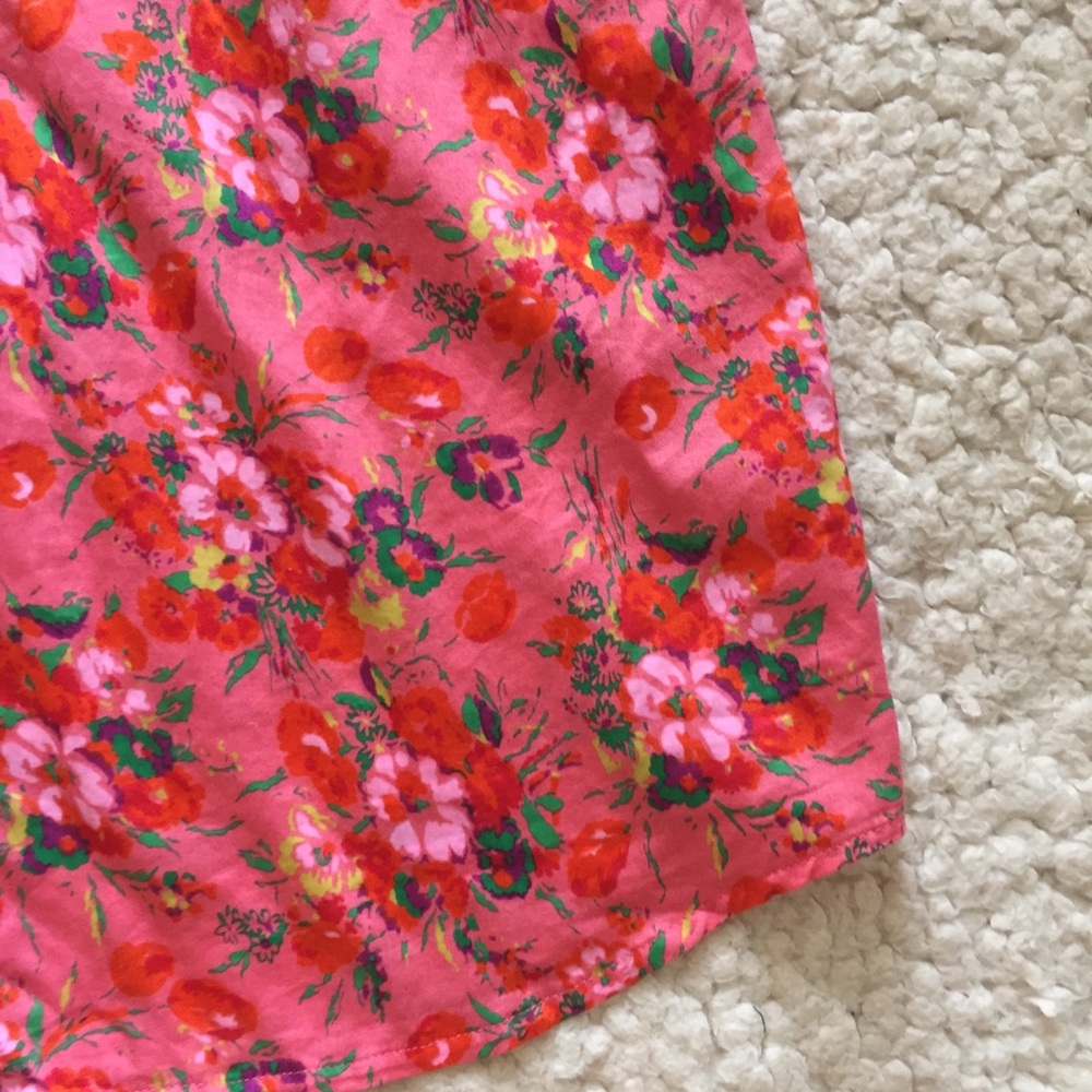 Gap Floral Collared Button Spring Print Dress Xs - image 2